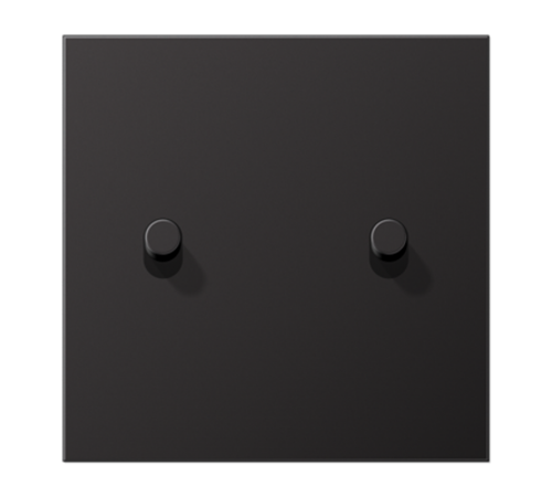 Центральная плата для выключателей, 1 пост, 2 тумблера, цилиндр; металл; dark; LS1912  AL12-5DR01  Jung