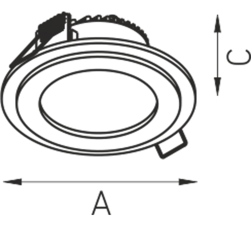 Светильник PIANO C 12 WH 3000K (with driver)  1579000090  Световые Технологии