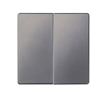 Клавиша двойная для перекрестного выключателя цвета матовый титан S82 Concept  8202126-096  Simon