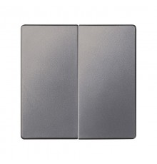 Клавиша двойная для перекрестного выключателя цвета матовый титан S82 Concept  8202126-096  Simon