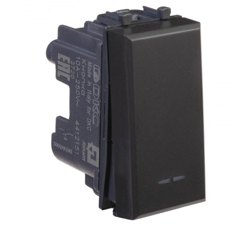 Кнопка модульная, "Avanti", "Черный матовый", 1 модуль  4412151  DKC