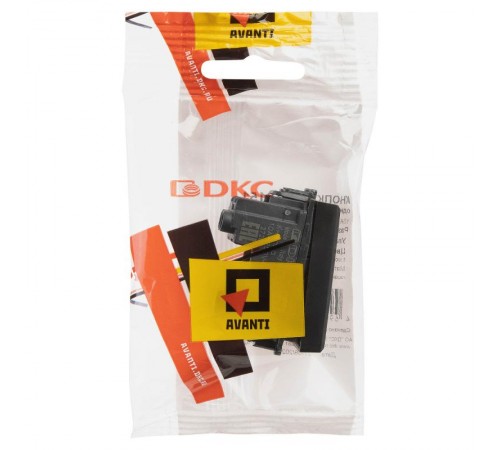 Кнопка модульная, "Avanti", "Черный матовый", 1 модуль  4412151  DKC