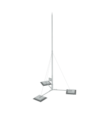 Вольностоящая молниеприемная мачта составная H10,2 м неразборное основание HD  TVMR-H10.2 HD  КМ-профиль