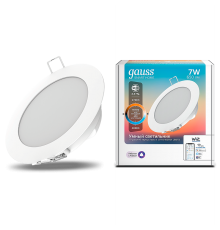Светильник светодиодный Smart Home DIM+CCT 7 Вт 1/30  2030122  Gauss