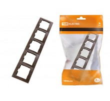 Рамка 5 постовая горизонтальная "ЭКО" (бук) "Таймыр"  SQ1814-0332  TDM