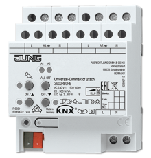 Универсальный LED диммер, 2 группы, монтаж на DIN-рейку, 4 модуля; KNX  3902REGHE  Jung