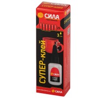 Супер-клей СИЛА SGTB-25 25 г пластик туба   Б0058949  СИЛА