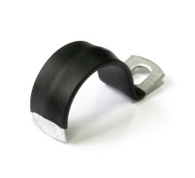 Скоба металлическая однолапковая с полимерным покрытием СМО-П d21-22 мм (100 шт/уп)  PR08.6009  Промрукав