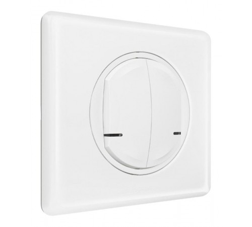 Выключатель Умный беспроводной 2-кл. Celiane рамка бел. глянец; бел. Netatmo  067724  Legrand