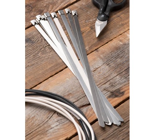 Хомут AISI 316 из нержавеющей стали, 7.9x290 (100 шт.) FlexLock PROximaplc-fl-tss-316-7.9x290EKF