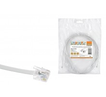 Телефонный удлинитель народный 3м, белый  SQ0116-0002  TDM