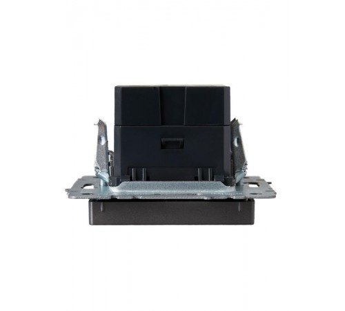 BRITE Розетка USB A+A 3,1А РЮ10-1-БрС сталь  BR-U21-D31-K46  IEK