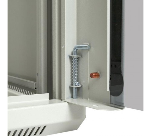 Шкаф настенный 19" TERACOM PRO 15U 600х600 мм дверь стеклянная с замком-ручкой серыйTRP-WLL-1566-40GEKF