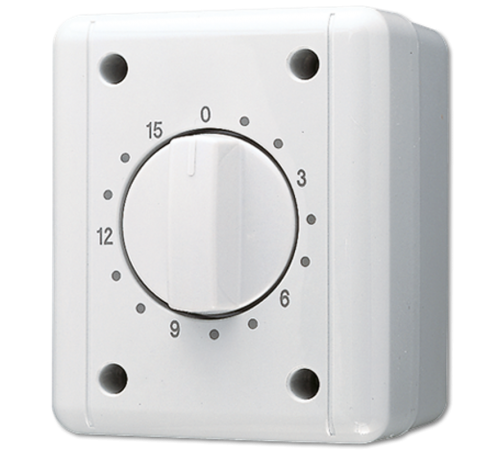 Выключатель для накладного монтажа с часовым механизмом 8015W Jung