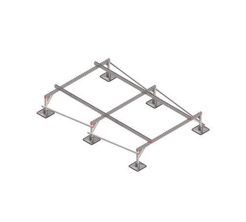 Опорная конструкция для установки оборудования TECHNORAPTOR STEELFOOT 2000х3000 тип 1 HD  KM-TR-STF-SSEI-2000-3000-1 HD  КМ - профиль