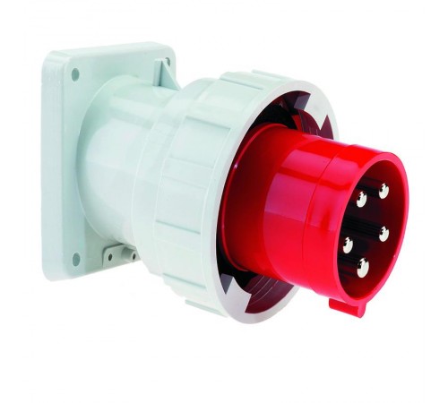 Вилка встраиваемая 63A 5р(3P+N+PE) 6h 400V IP67 ,фланец 107х10027017 I 27017-Bals I Bals