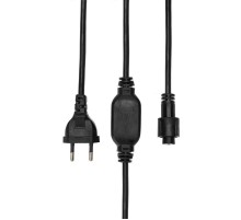 Комплект покдлючения уличных для гирлянд 230В / 4А, цвет провода: черный, IP65  303-500  NEON-NIGHT