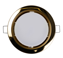 Светильник точечный встраиваемый под лампу ДВО PGX53 10639.3 15Вт GX53 IP20 золото глянцевое  1016867  Jazzway