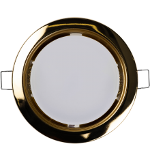 Светильник точечный встраиваемый под лампу ДВО PGX53 10639.3 15Вт GX53 IP20 золото глянцевое  1016867  Jazzway