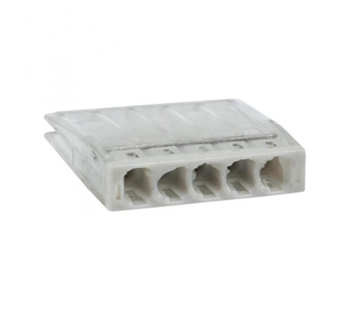 Строительно-монтажная клемма СМК 2273-245 (с пастой) 5 отверстий 0,5-2.5мм2 (100шт.) EKF PROxima  plc-smk-2273-245  EKF