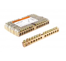 Шина "N" нулевая 6х9мм 14/1 (14групп/крепеж по центру)   SQ0801-0004  TDM