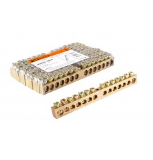 Шина "N" нулевая 6х9мм 14/1 (14групп/крепеж по центру)   SQ0801-0004  TDM