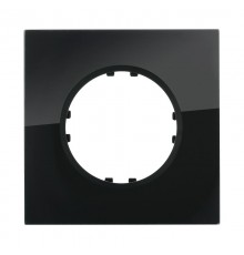 Рамка 1-постовая квадрат из натурального темного стекла Vintage  884110-1  Ecoplast