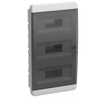 Корпус пластиковый встраиваемый на 36 модулей ЩРВ-П-36 IP41 черная прозрачная дверь TEKFOR  TF5-KP12-V-36-41-K01-K03 TEKFOR  IEK