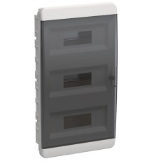 Корпус пластиковый встраиваемый на 36 модулей ЩРВ-П-36 IP41 черная прозрачная дверь TEKFOR  TF5-KP12-V-36-41-K01-K03 TEKFOR  IEK