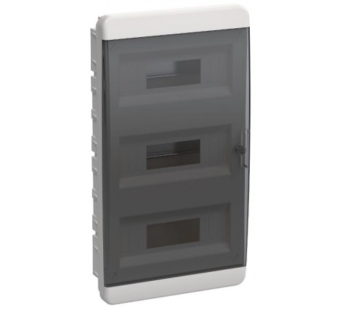 Корпус пластиковый встраиваемый на 36 модулей ЩРВ-П-36 IP41 черная прозрачная дверь TEKFOR  TF5-KP12-V-36-41-K01-K03 TEKFOR  IEK