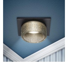 Светильник встраиваемый декоративный DK110 BK/GR MR16 GU5.3 черный серый  Б0058424  ЭРА