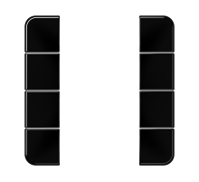 комплект накладок 4гр черный CD504TSASW Jung