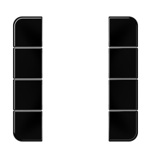 комплект накладок 4гр черный CD504TSASW Jung