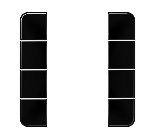 комплект накладок 4гр черный CD504TSASW Jung