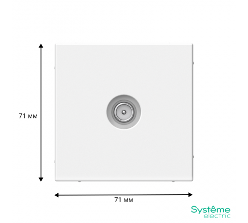ArtGallery Лотос Розетка TV оконечная 1DB, механизм  GAL001391  SE