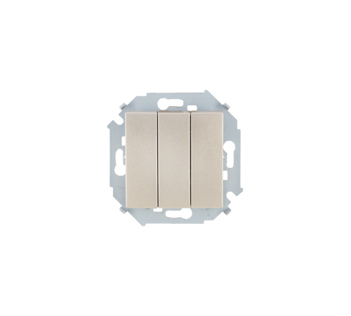 Simon 15 Шампань Выключатель 3-кл, 10А 250В, винт. зажим  1591391-034  Simon
