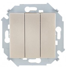 Simon 15 Шампань Выключатель 3-кл, 10А 250В, винт. зажим  1591391-034  Simon