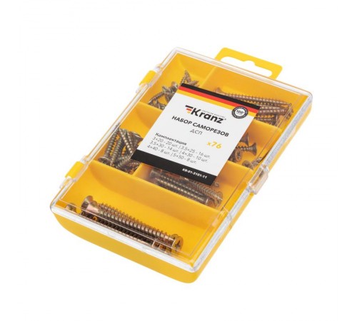 Набор саморезов для ДСП 76 шт.  KR-01-3101-11  Kranz