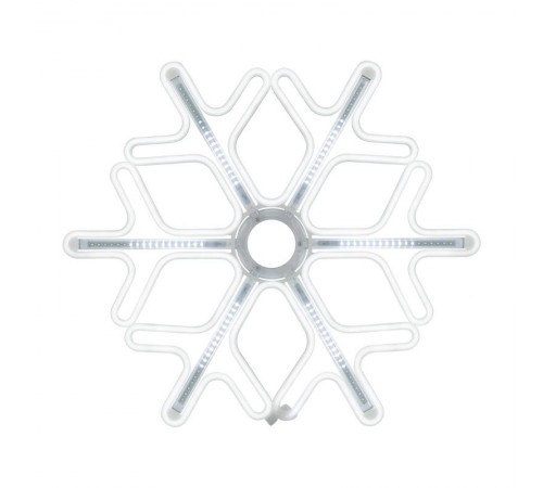 Фигура Снежинка из гибкого неона с эффектом тающих сосулек, 60х60 см, цвет свечения белый  501-225  NEON-NIGHT