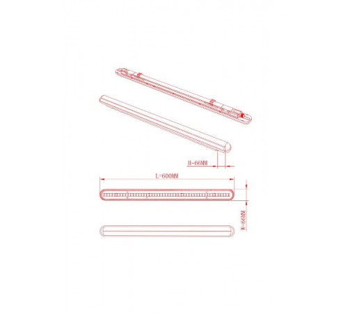 Светильник светодиодный промышленный линейный IP65 18Вт 1710Лм 4000К 600мм мат SPP-201-0-40K-018  Б0047172  ЭРА