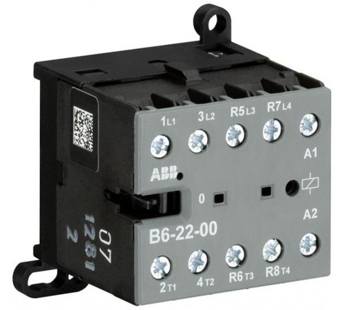 Миниконтактор B6-22-00-84 9A (400B AC3) катушка 110-127В AС  GJL1211501R8004  ABB