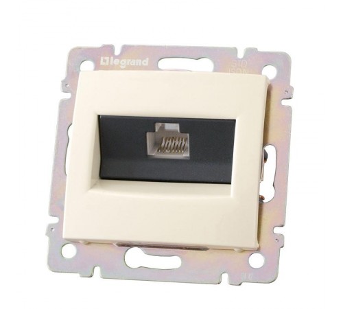 Valena DIY Розетка компьютерная RJ45х1 в рамку UTP слоновая кость  695624  Legrand