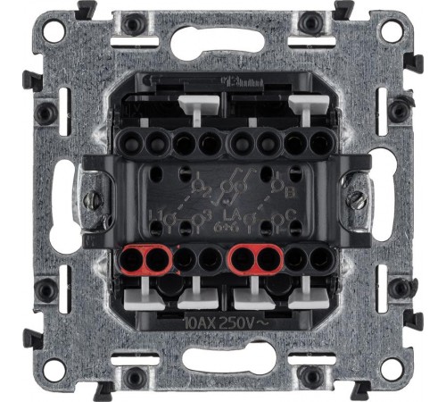 Valena ALLURE DIY Антрацит Переключатель 2-клавишный 10А 250В  752918  Legrand