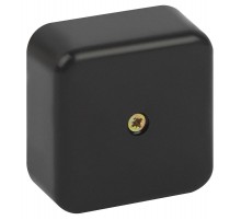 Распаячная коробка  BS-B-50-50-20 50х50х20мм без клеммы черная IP40 BS-B-50-50-20  Б0061810  ЭРА