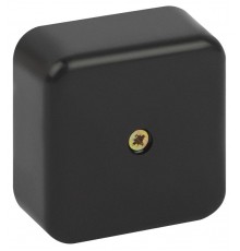 Распаячная коробка  BS-B-50-50-20 50х50х20мм без клеммы черная IP40 BS-B-50-50-20  Б0061810  ЭРА