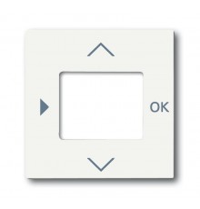 Плата центральная (накладка) для таймера 6455, 6456, серия solo/future, цвет белый бархат  6430-0-0388   2CKA006430A0388  ABB