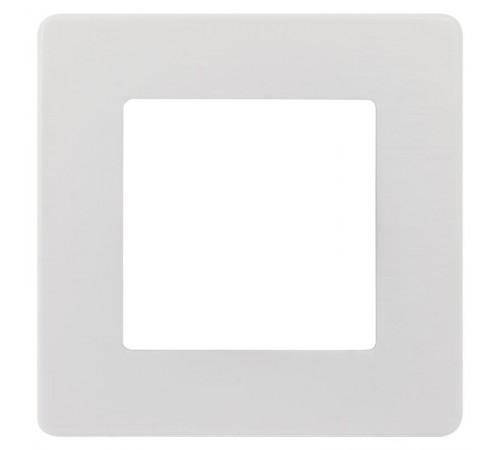 Рамка для розеток и выключателей  Серия 12 12-5101-01М на 1 пост, Сатин, белый матовый  Б0065744  ЭРА