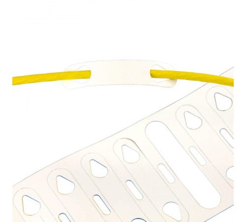 Продевной ярлык в рулоне для провода 5-6 мм, белый  NUTO2-5060WR  DKC