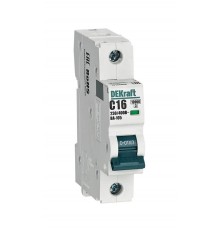 Выключатель автоматический  однополюсный ВА-105 16А C 10кА  13153DEK  DEKraft