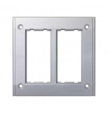 Simon Connect Рамка на 2 S-модуля к монт.коробке SBM250, Сима Про, алюминий  SBM202-8  Simon